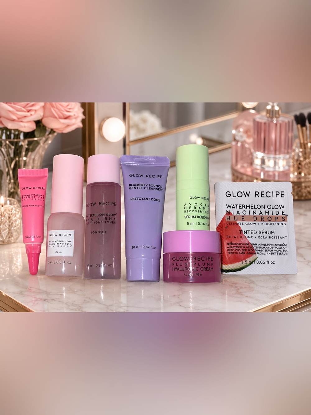 🩷7 Piece Glow Recipe Women Makeup Set — Skin Care Essentials🩷